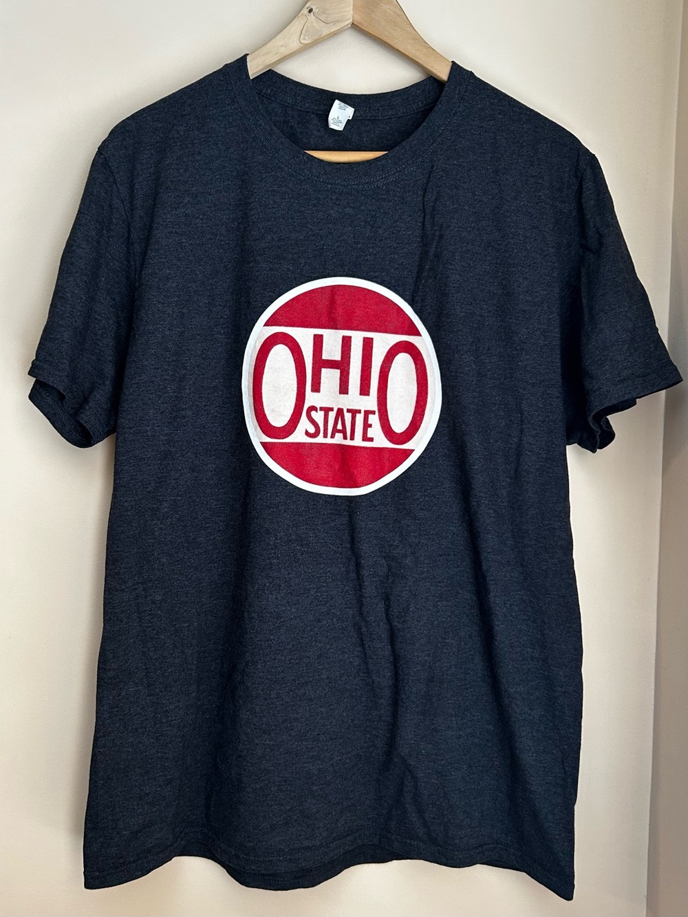 Ohio State Retro Vintage-Style Men’s Navy Blue T-Shirt Size Large